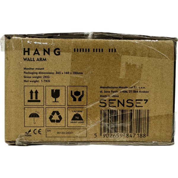 Настінне кріплення для монітора SENSE7 Hang Wall Arm, 17-32''