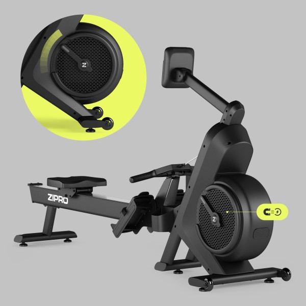 Гребний тренажер повітряно-магнітний Zipro Power 10