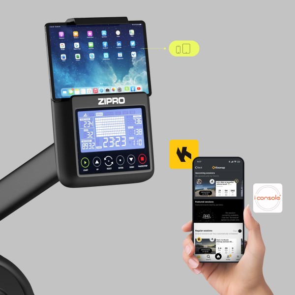 Гребний тренажер повітряно-магнітний Zipro Power 10