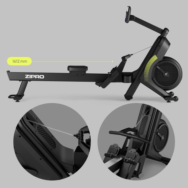 Гребний тренажер повітряно-магнітний Zipro Power 10