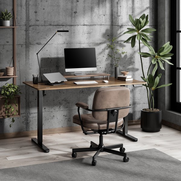 Стіл з регулюванням висоти Sense7 Nojo Light 140×70 см, електричний, коричневий