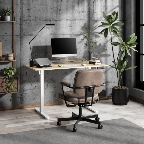 Стіл з регулюванням висоти Sense7 Nojo Light 120×60 см, електричний, світло-бежевий