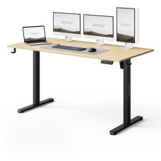 Стіл з регулюванням висоти Sense7 Nojo Light 140×70 см, електричний, чорно-бежевий