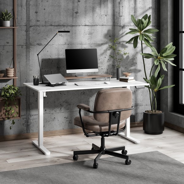 Стіл з регулюванням висоти Sense7 Nojo Light 140×70 см, електричний, білий