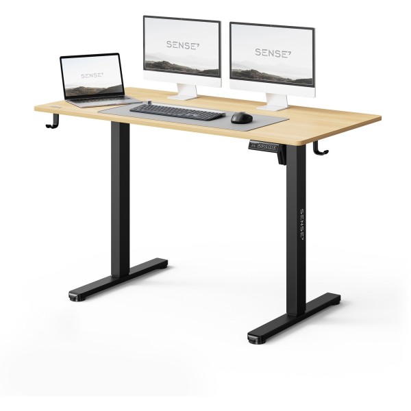 Стіл з регулюванням висоти Sense7 Nojo Light 120×60 см, електричний, чорно-бежевий