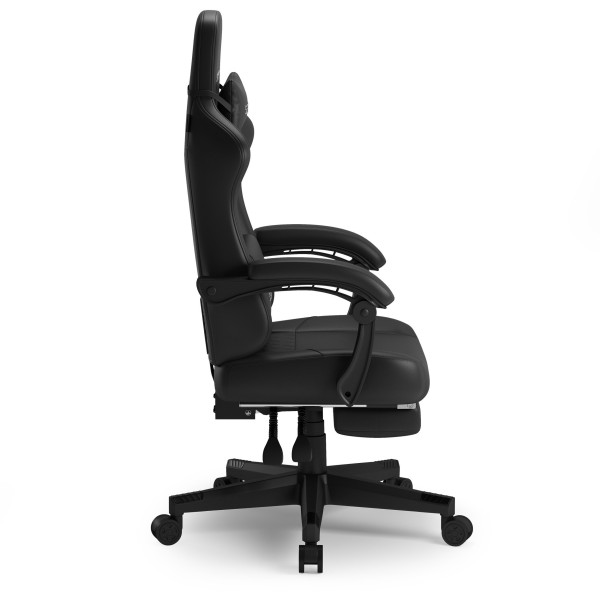 Ігрове крісло SENSE7 Devon, екошкіра, чорне