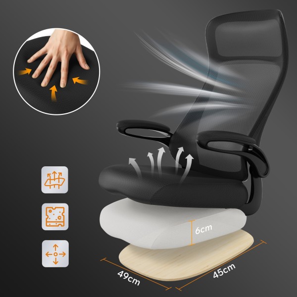 Офісне крісло SENSE7 Revo, чорне