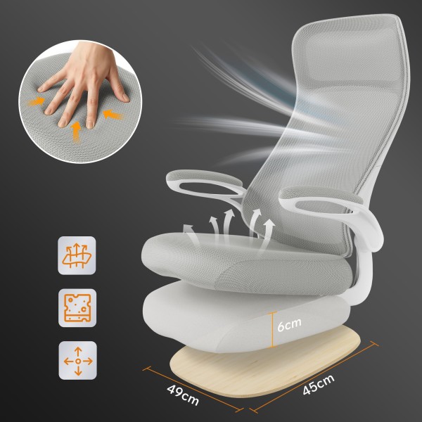 Офісне крісло SENSE7 Revo, сіре