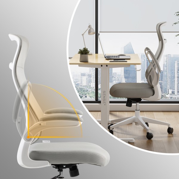 Офісне крісло SENSE7 Revo, сіре