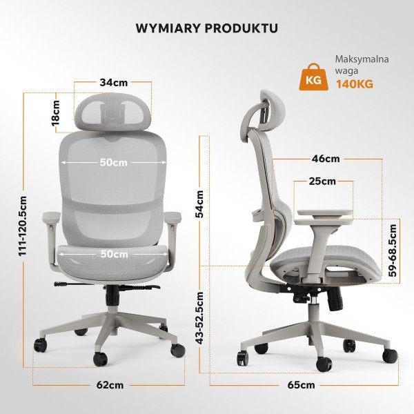 Офісне крісло SENSE7 Neyo, сіре