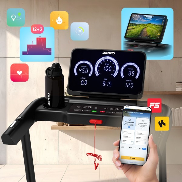 Бігова доріжка складана Zipro Luma