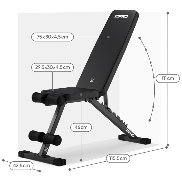 Лавка тренувальна Zipro Stride регульована