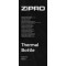 Термопляшка Zipro, нержавіюча сталь, 500 мл, чорна