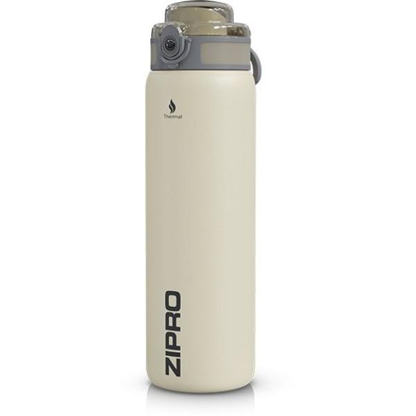 Термопляшка Zipro, нержавіюча сталь, 1000 мл, бежева