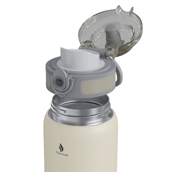 Термопляшка Zipro, нержавіюча сталь, 500 мл, бежева