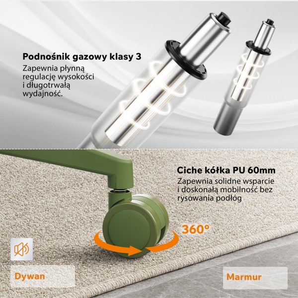 Офісне крісло SENSE7 Moyo, зелене