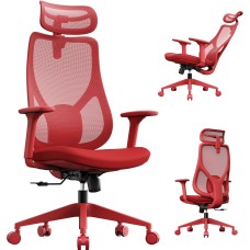 Офісне крісло SENSE7 Moyo, червоне