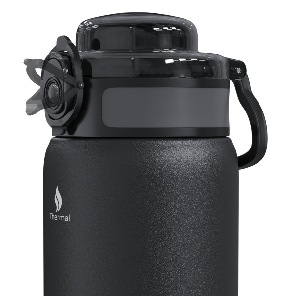 Термопляшка Zipro, нержавіюча сталь, 700 мл, чорна