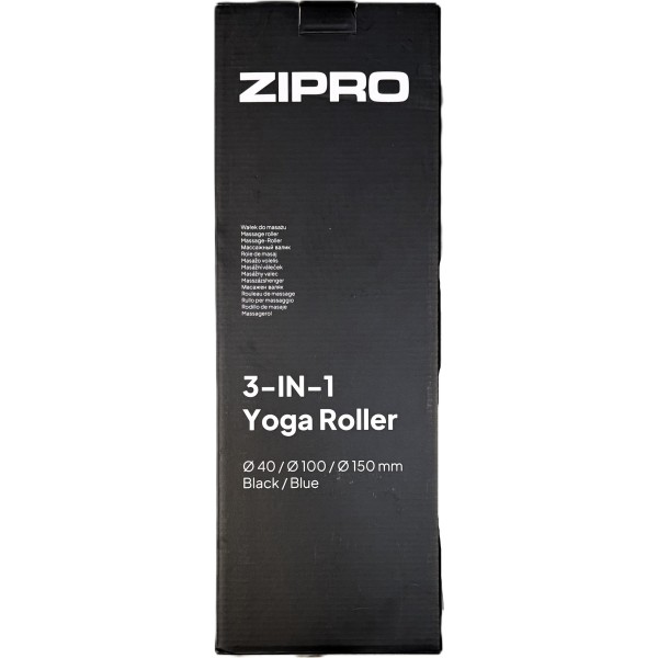 Набір масажних ролерів Zipro Yoga Set 3в1, чорно-синій
