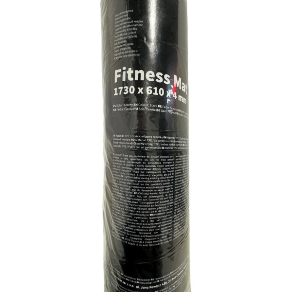 Килимок для тренувань Zipro 173х61 см, 4 мм, чорний