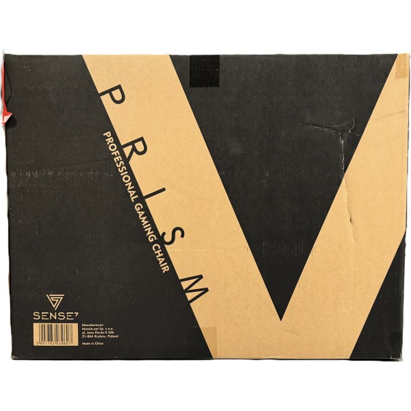 Ігрове крісло SENSE7 Prism, екошкіра, чорне