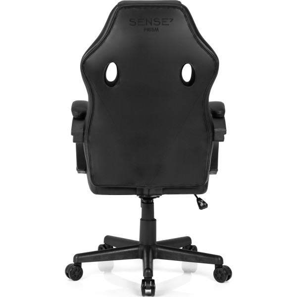 Ігрове крісло SENSE7 Prism, екошкіра, чорне