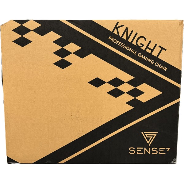 Ігрове крісло SENSE7 Knight, екошкіра, чорне
