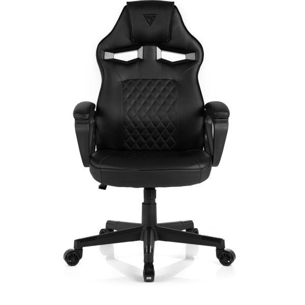 Ігрове крісло SENSE7 Knight, екошкіра, чорне