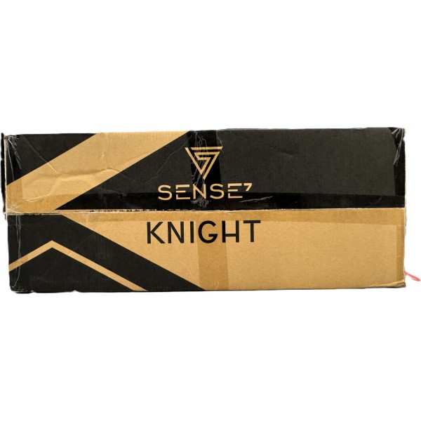 Ігрове крісло SENSE7 Knight, екошкіра, чорно-червоне