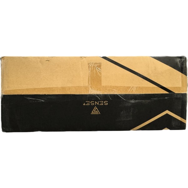 Ігрове крісло SENSE7 Knight, екошкіра, чорно-червоне