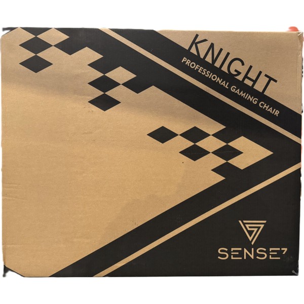 Ігрове крісло SENSE7 Knight, екошкіра, чорно-сіре