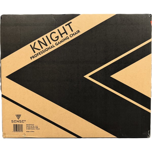 Ігрове крісло SENSE7 Knight, екошкіра, чорно-синє