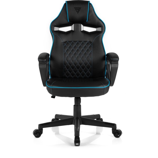 Ігрове крісло SENSE7 Knight, екошкіра, чорно-синє