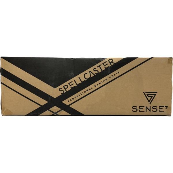 Ігрове крісло SENSE7 Spellcaster, екошкіра, чорне