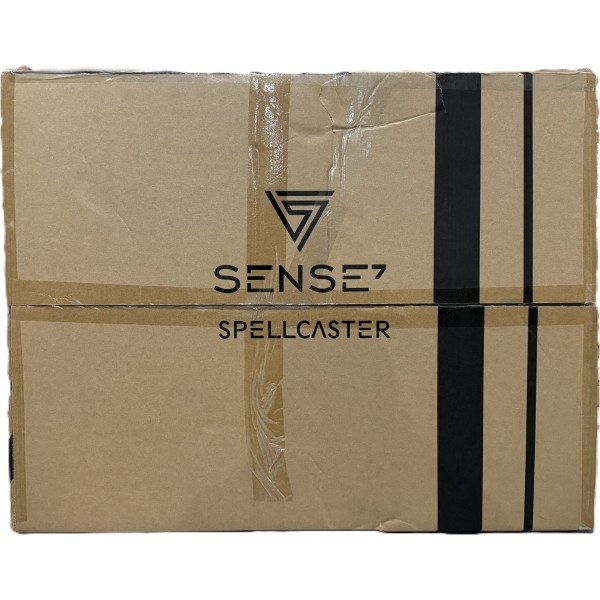 Ігрове крісло SENSE7 Spellcaster, екошкіра, чорне