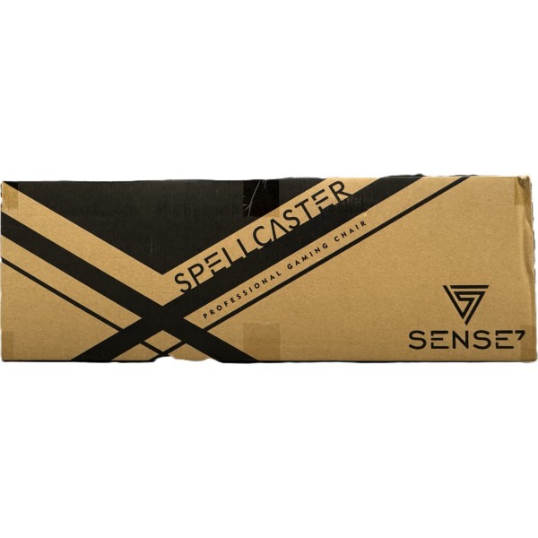 Ігрове крісло SENSE7 Spellcaster, екошкіра, чорно-червоне