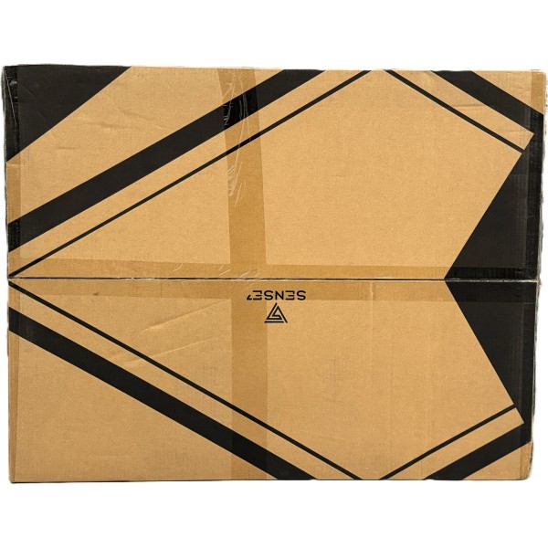 Ігрове крісло SENSE7 Spellcaster, екошкіра, чорно-сіре