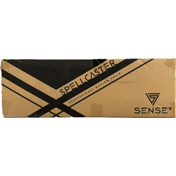 Ігрове крісло SENSE7 Spellcaster, екошкіра, чорно-сіре