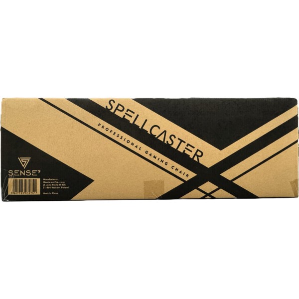 Ігрове крісло SENSE7 Spellcaster, екошкіра, чорно-синє