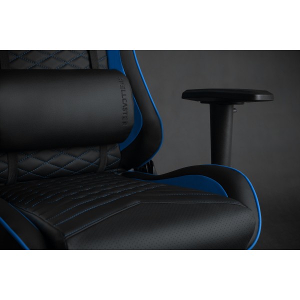 Ігрове крісло SENSE7 Spellcaster, екошкіра, чорно-синє