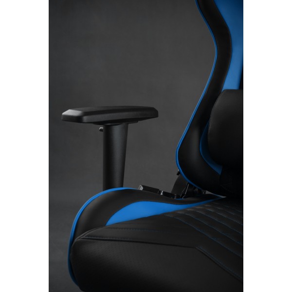 Ігрове крісло SENSE7 Spellcaster, екошкіра, чорно-синє