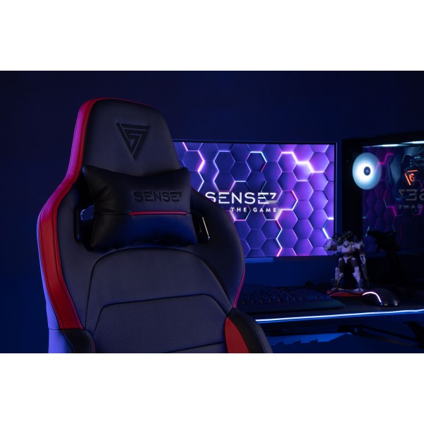 Ігрове крісло SENSE7 Sentinel, екошкіра, чорне