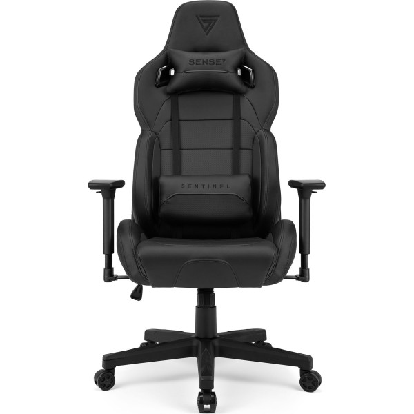 Ігрове крісло SENSE7 Sentinel, екошкіра, чорне
