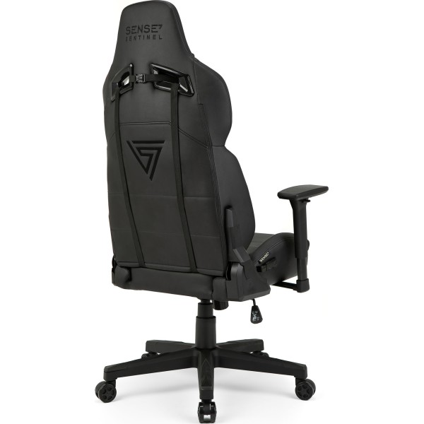 Ігрове крісло SENSE7 Sentinel, екошкіра, чорне