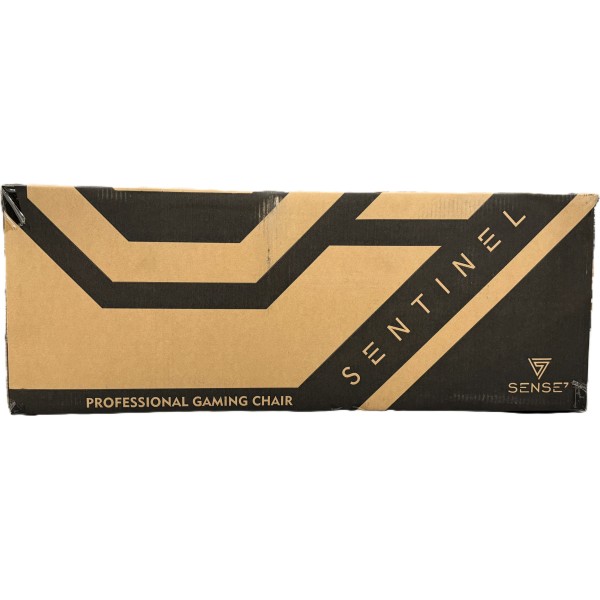 Ігрове крісло SENSE7 Sentinel, екошкіра, чорно-сіре
