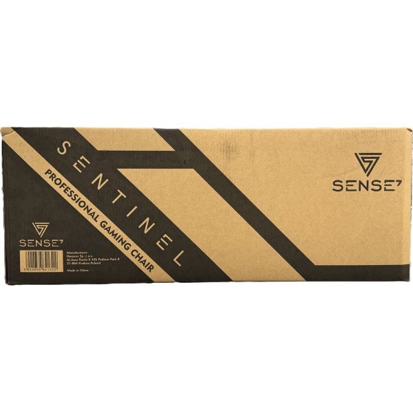 Ігрове крісло SENSE7 Sentinel, екошкіра, чорно-синє