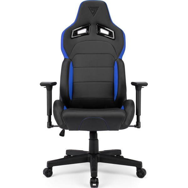 Ігрове крісло SENSE7 Sentinel, екошкіра, чорно-синє