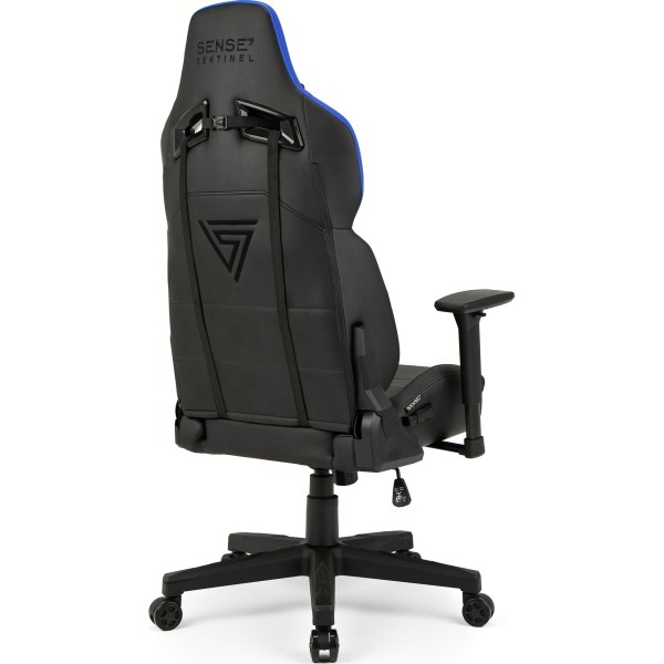 Ігрове крісло SENSE7 Sentinel, екошкіра, чорно-синє
