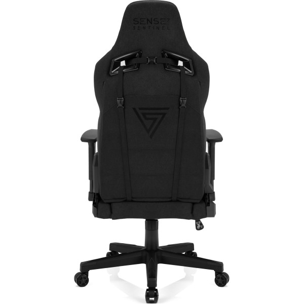 Ігрове крісло SENSE7 Sentinel, тканина, чорне
