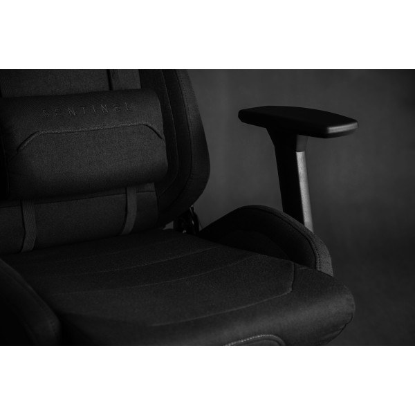 Ігрове крісло SENSE7 Sentinel, тканина, чорне